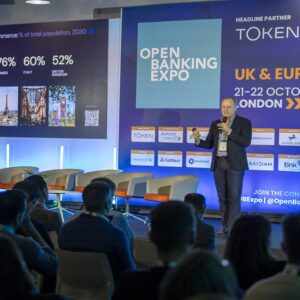 Todd Clyde, chief executive officer of Token.io speaking on the Main Stage at Open Banking Expo UK & Europe 2025
